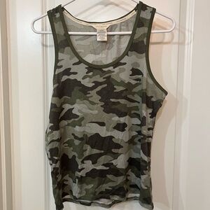 Lucky Brand Womens 4 Piece Lightweight Distressed Camo Pajama Set